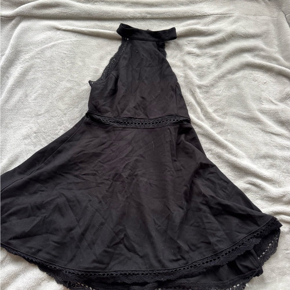 Lulus Elegant Black Halter Dress